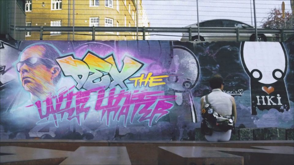 Real-life superhero — This Is My Office — still from the film for Dex the Laserskater