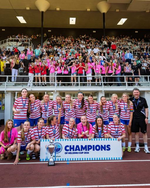 Champions of Helsinki Cup 2026 — photography for Team Portrait