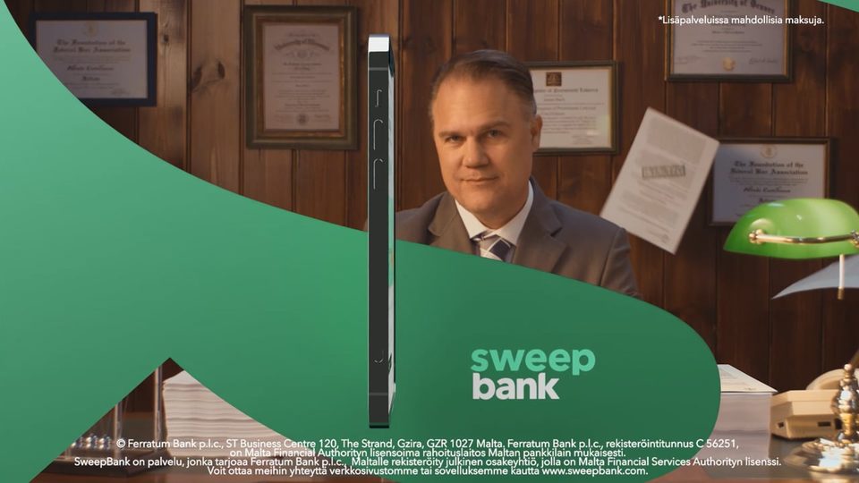 Credit card — still from the film for Sweep